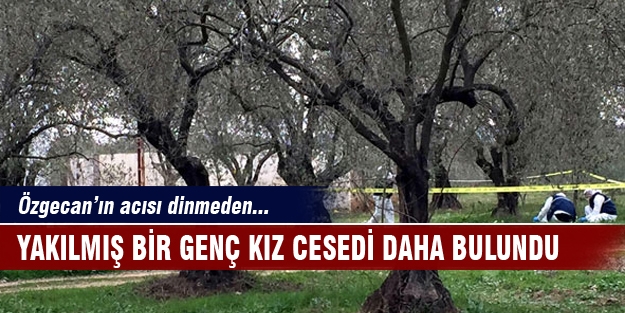 Özgecan'dan sonra bir yakılmış kadın cesedi daha