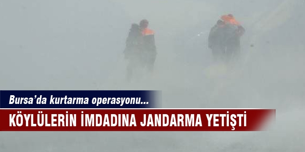 Bursa'da kurtarma operasyonu