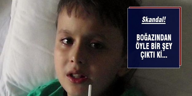 Kusunca boğazından öyle bir şey çıktı ki...