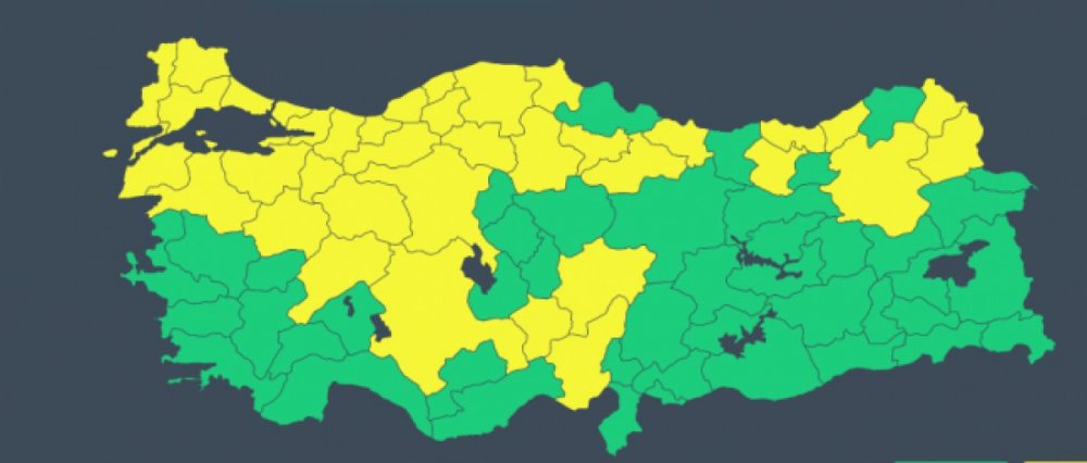 Meteoroloji'den 37 il için sarı kodlu uyarı! Kuvvetli yağışa dikkat