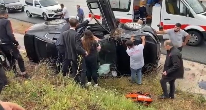 TBMM Başkanı Mustafa Şentop'un korumaları kaza yaptı