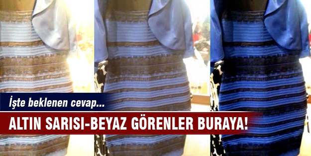 Dünyanın konuştuğu elbisenin rengiyle ilgili beklenen cevap