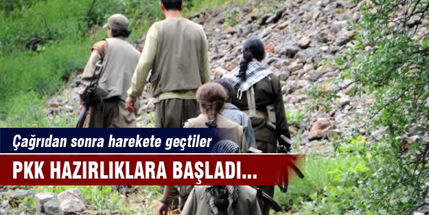 PKK hazırlıklara başladı