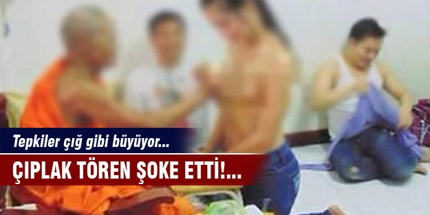 Çıplak tören şoke etti!