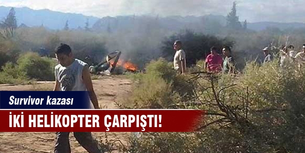 'Survivor' yarışmacılarını taşıyan helikopter kaza yaptı