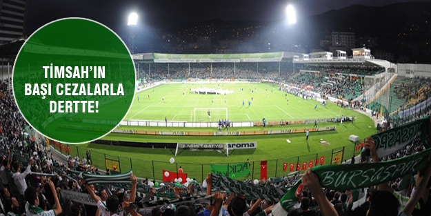 Bursaspor'un cezalarla başı dertte!