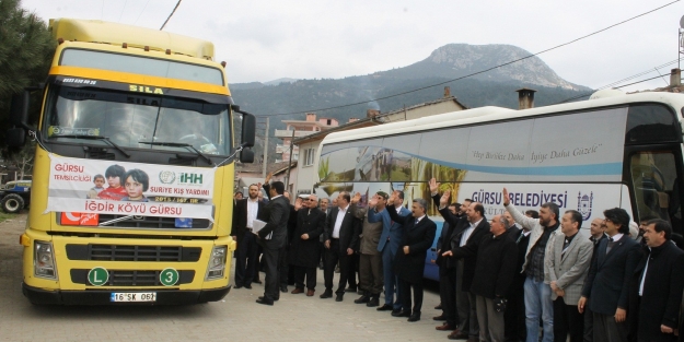 Bursa'dan Suriyeli mağdurlara TIR dolusu yardım!