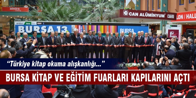 Bursa kitap ve eğitim fuarları kapılarını açtı