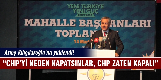 Arınç Bursa'da Kılıçdaroğlu’na yüklendi!