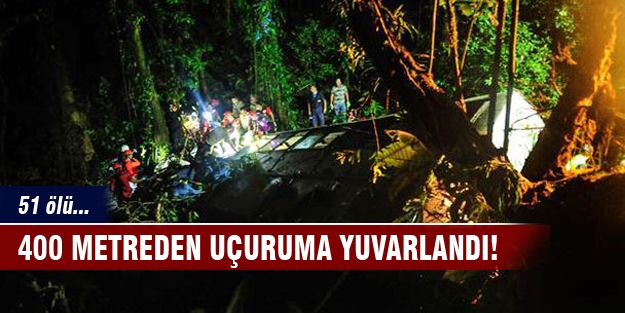 Brezilya'da yolcu otobüsü uçuruma yuvarlandı