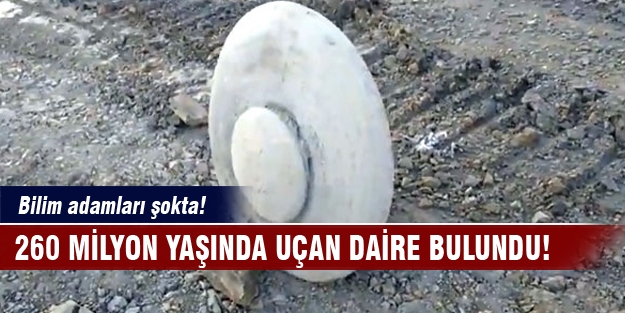 260 milyon yaşında uçan daire bulundu!