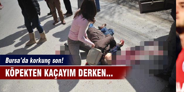 Köpekten kaçarken tankerin altında kaldı