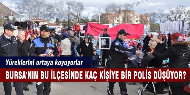 Bursa'nın bu ilçesinde kaç kişiye bir polis düşüyor?