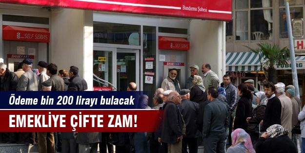 Emeklinin çifte zam formülü!