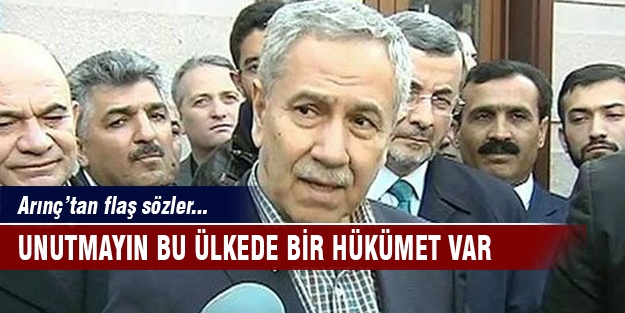 Bülent Arınç o sözlerine açıklık getirdi
