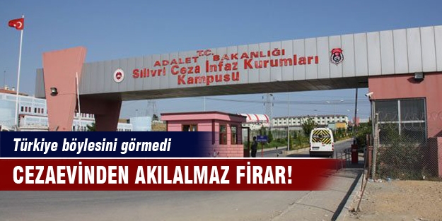 Cezaevinden akılalmaz firar!Türkiye böylesini görmedi