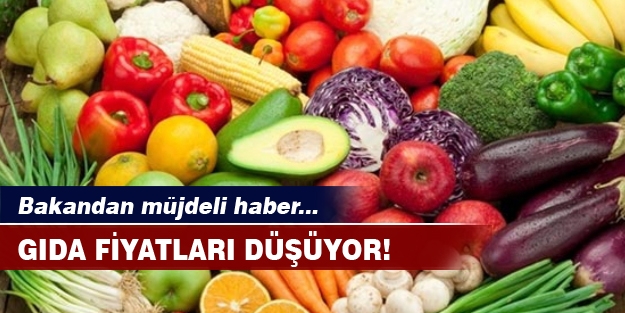 Gıda fiyatları düşüyor!