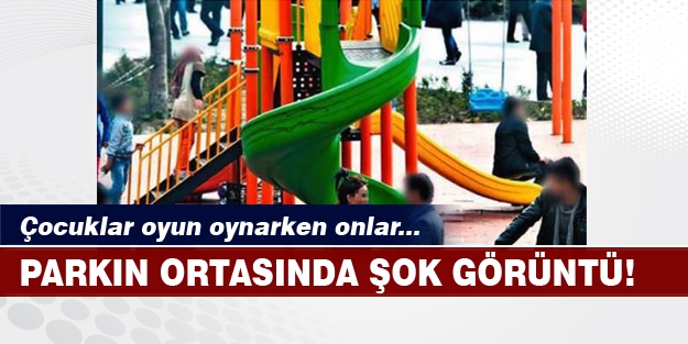 Parkın ortasında fuhuş pazarlığı!