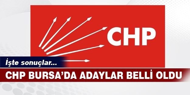 CHP Bursa'nın milletvekili adayları belli oldu!