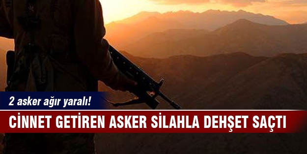Cinnet getiren asker silahla dehşet saçtı