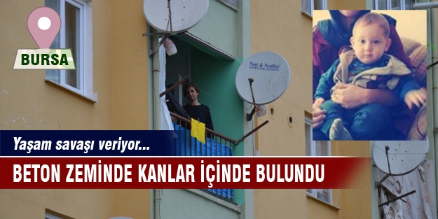 Bursa'da beton zeminde kanlar içinde bulundu! Yaşam savaşı veriyor