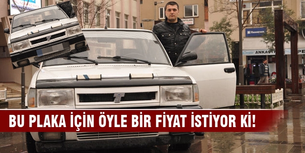 Bu plaka için öyle bir fiyat istiyor ki!