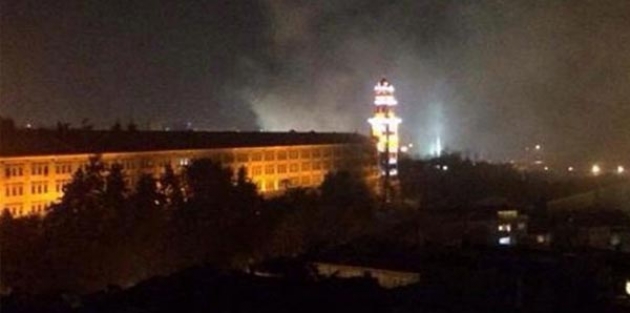 Selimiye Kışlası'nda yangın