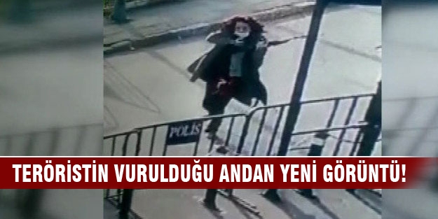 Teröristin vurulduğu andan yeni görüntü!