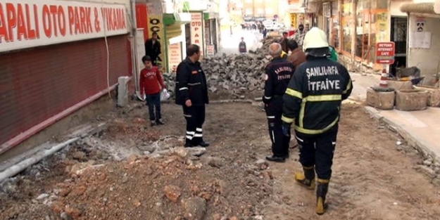 İş makinesi doğalgaz borusunu patlattı!