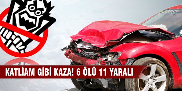 Düğün dönüşü korkunç kaza! 6 ölü 11 yaralı