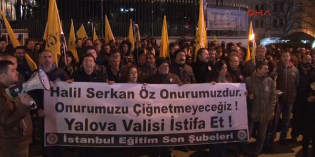 Yalova Valisi'ne protesto...