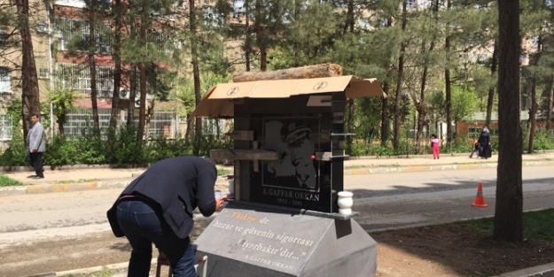 Gaffar Okkan’ın şehit edildiği yere anıt dikildi