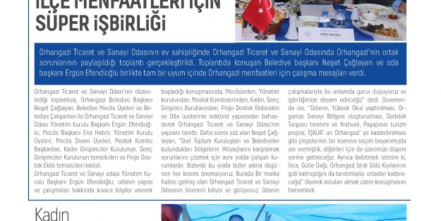 Orhangazi Belediyesi’nden dergi