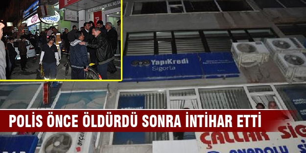 Polis, öğretmen arkadaşını öldürüp intihar etti