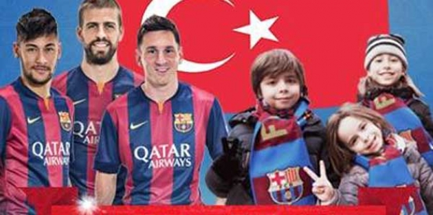 Barcelona'dan sosyal medyayı sallayan 23 Nisan paylaşımı