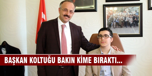 Bursa'da bir ilk! Başkan koltuğu bakın kime bıraktı...