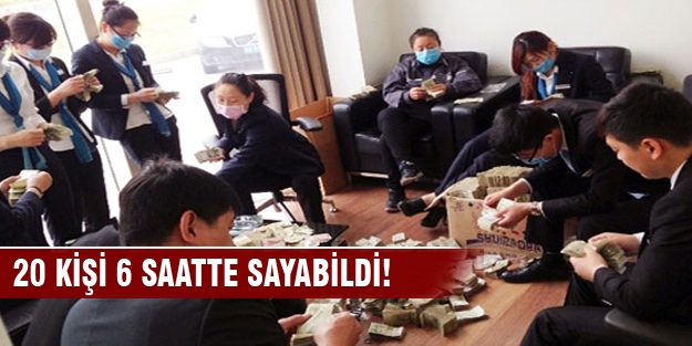 20 kişi 6 saatte sayabildi!