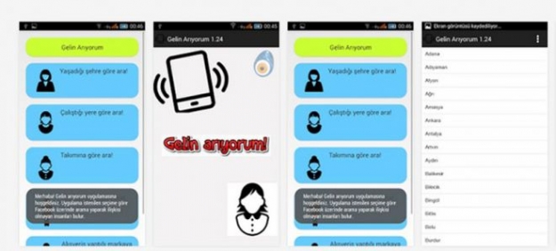 Şimdi de ‘Gelin Arıyorum’ uygulaması
