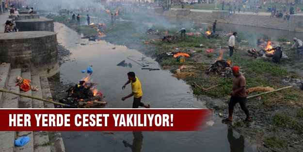 Cesetleri yakmaya başladılar