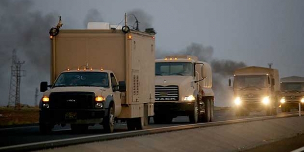 Peşmerge konvoyu Türkiye'ye geçti