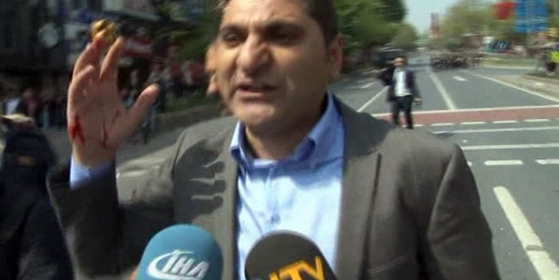 CHP'li vekil gözaltı otobüsünün camını kırdı