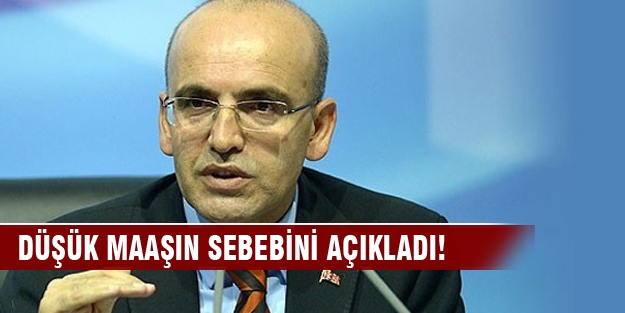 Flaş açıklama! Düşük maaşın sebebi...