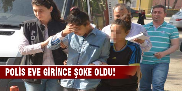 Yurttan kaçan kızlar uyuşturucu partisinde yakalandı
