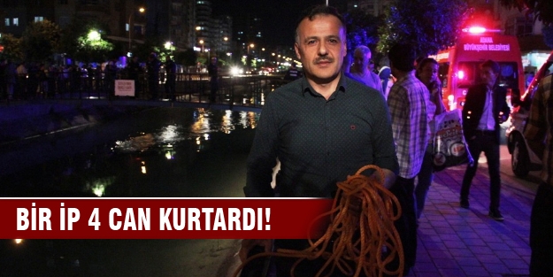 Bir ip 4 can kurtardı