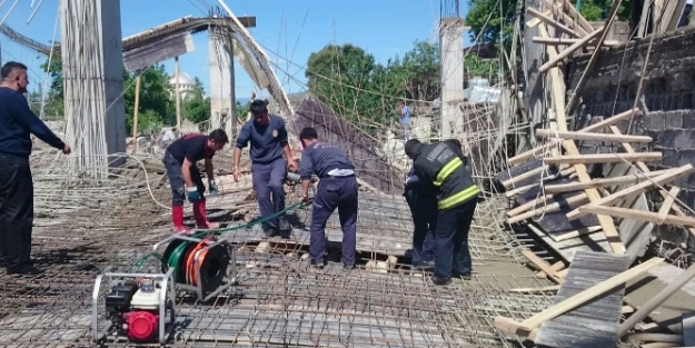 İnşaatta göçük: 5 yaralı