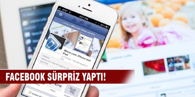 Facebook bu sabah sürpriz yaptı