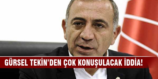 Gürsel Tekin'den bomba Suriye iddiası!