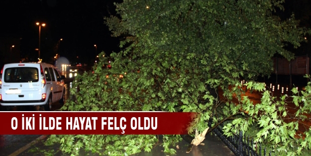 O iki ilde hayat felç oldu