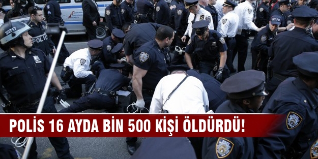 ABD polisi 16 ayda bin 500 kişiyi öldürdü