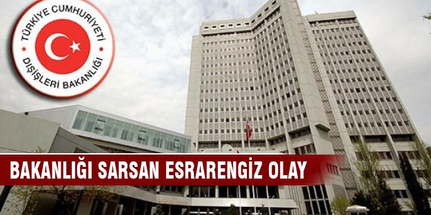 Bakanlığı sarsan esrarengiz bir olay!